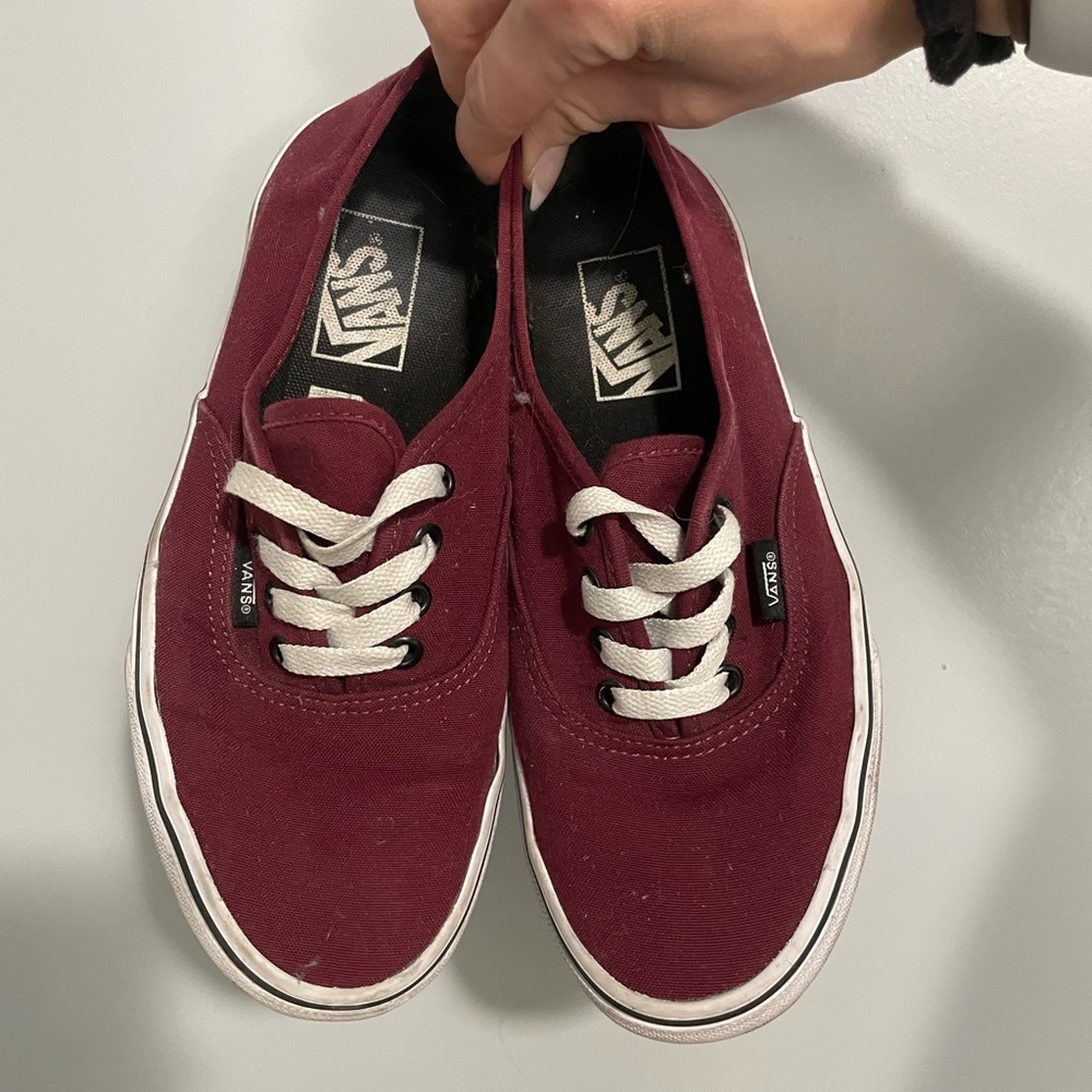 Burgundy Vans